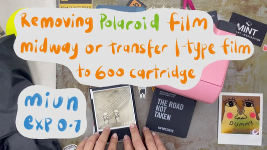 miun exp0.7 – Changing Polaroid film halfway or transfer I-type film to 600 cartridge