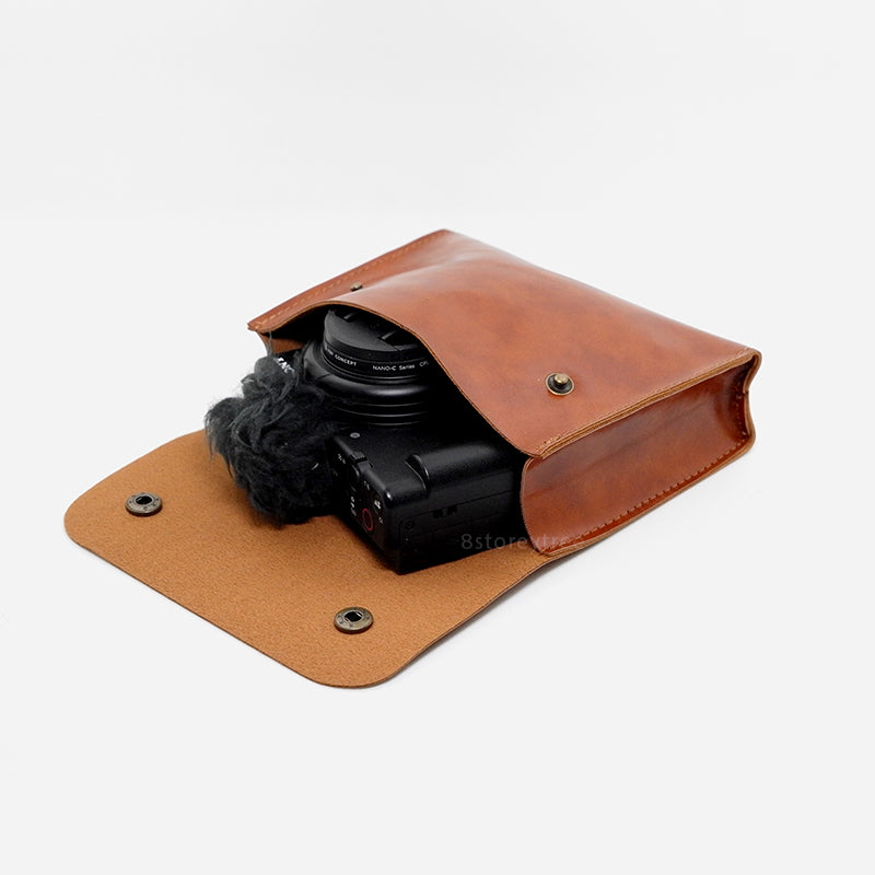 Basic Faux Leather Camera Pouch
