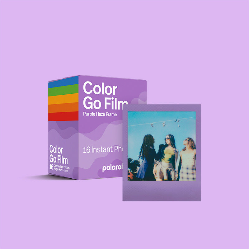 Polaroid Go Color Film Pack | Purple Haze Frame Edition (16 Photos)