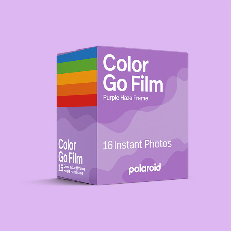 Polaroid Go Color Film Pack | Purple Haze Frame Edition (16 Photos)