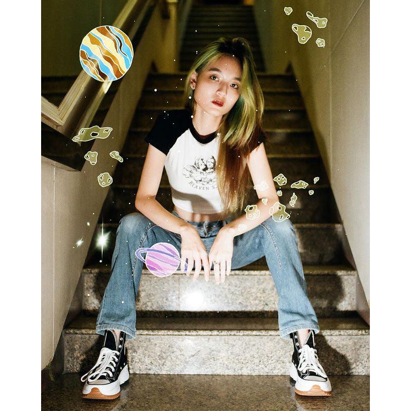 A girl has film - Let's go to Space 35mm Film - 8storeytree