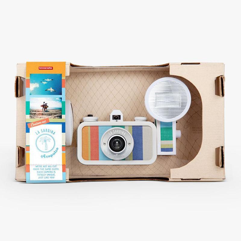 Lomography La Sardina & Flash 35mm Film Camera (Acapulco Caleta Edition) - 8storeytree