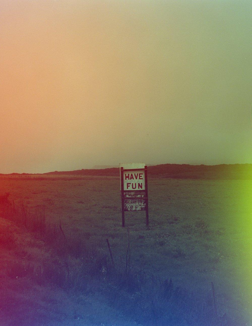 Psychedelic Blues 400 A 120 Film - 8storeytree