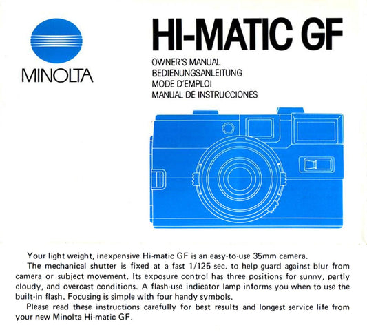 Minolta Hi-Matic GF - 8storeytree