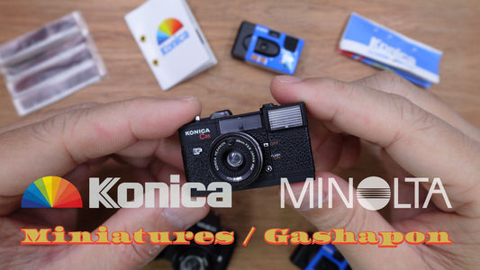 Unboxing Konica / Minolta Film Camera Miniatures (Gashapon - Kenelephant)
