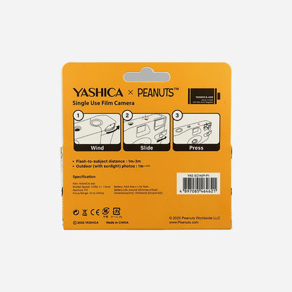 Yashica X Peanuts 35mm Color 400 Film Disposable Camera