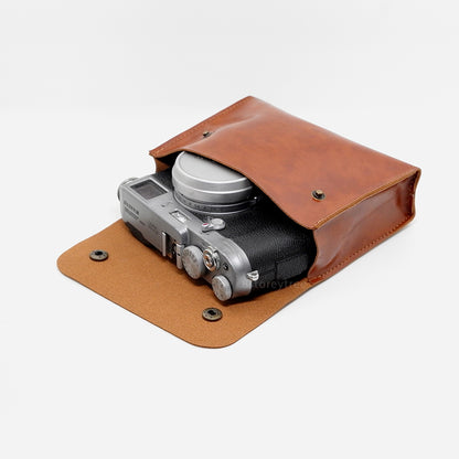 Basic Faux Leather Camera Pouch