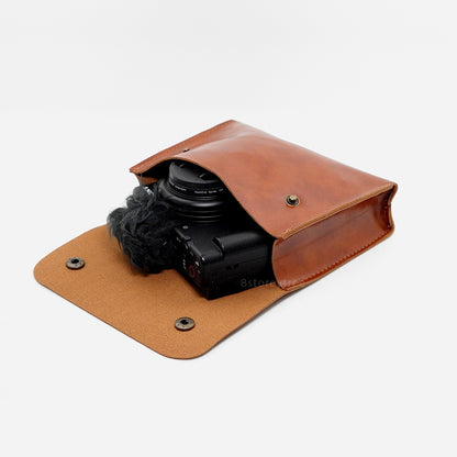Basic Faux Leather Camera Pouch