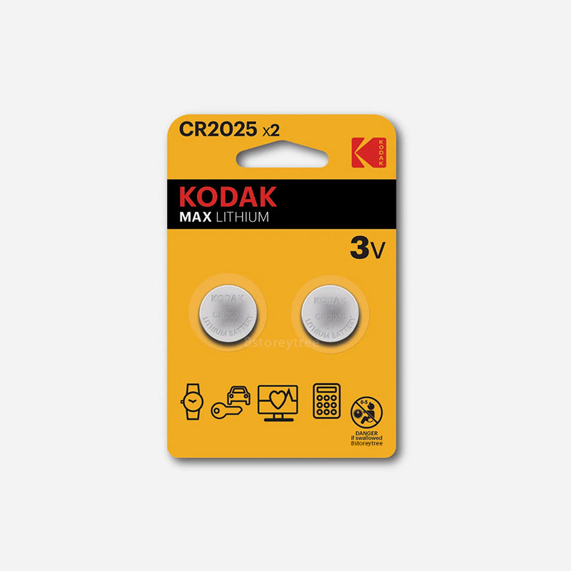 Kodak - Max Lithium CR2025 Button Cell Battery