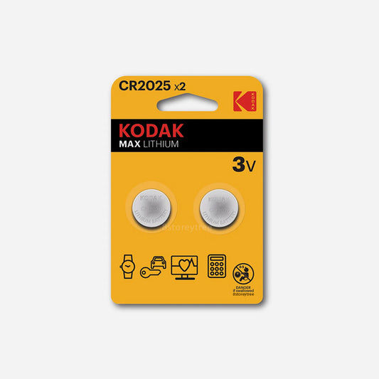 Kodak - Max Lithium CR2025 Button Cell Battery