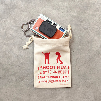 Thirtysi36 - 'I Shoot Film Sign' Drawstring Pouch