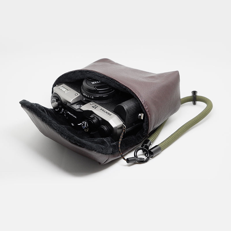 Soft Camera Pouch / Bag (L) - Suitable for Pentax 17