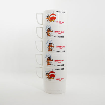 Kodak Gold Seoul 1988 Olympics Plastic Cups (Vintage)