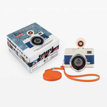 Lomography Fisheye No. 2 35mm Film Camera (Rodeo Denim)