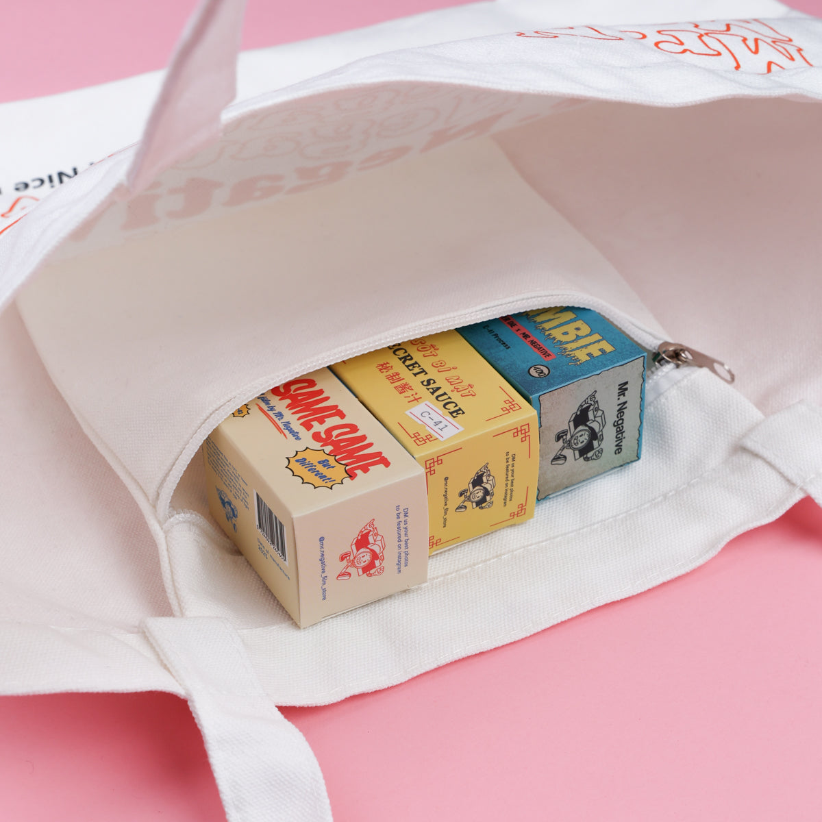 Mr. Negative "Have A Nice Day" Tote Bag