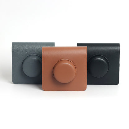 PU Leather Half Case Camera Pouch (Fujifilm Instax Wide Evo Camera)