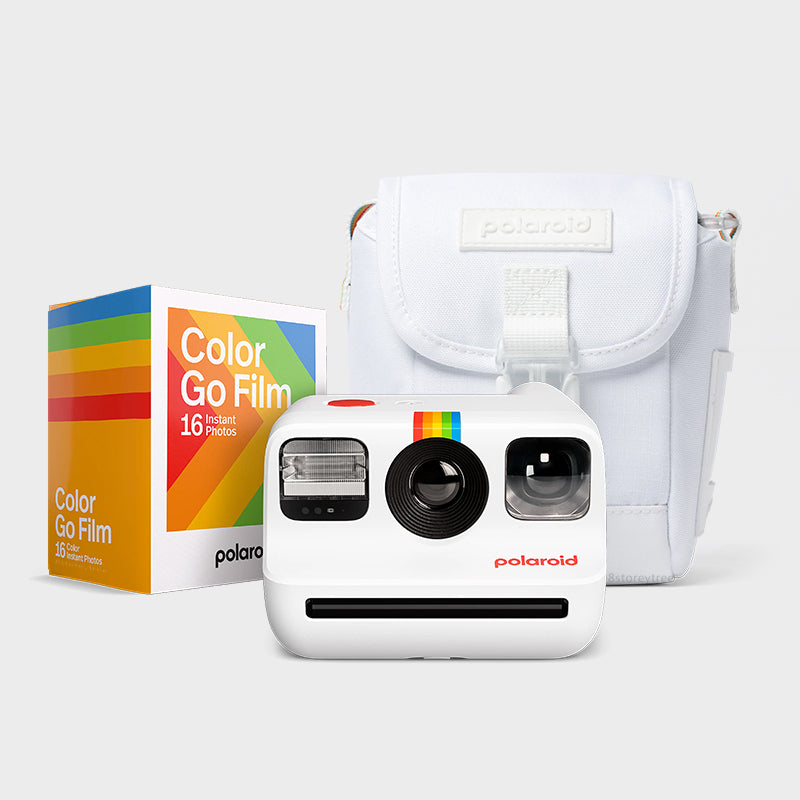 Polaroid Go Instant Camera (White) - Bag Set