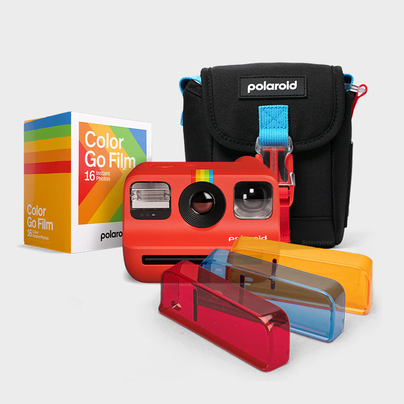 Polaroid Go Instant Camera (Red - Gen 1) - Bag Set