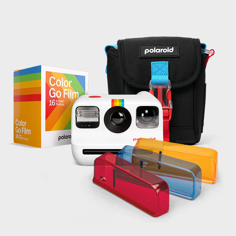 Polaroid Go Instant Camera (White) - Bag Set