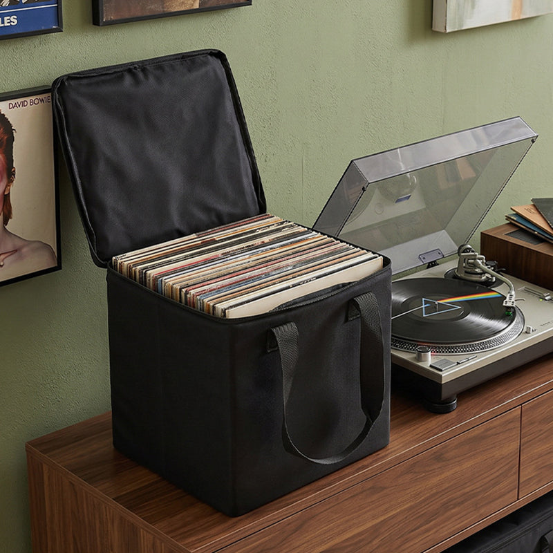 TXEsign - Vinyl Records Carrying Case / Storage Case (Covered)