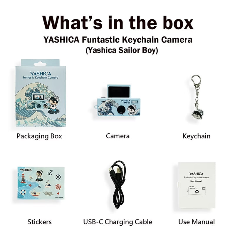 YASHICA Funtastic Keychain Camera (Sailor Boy)