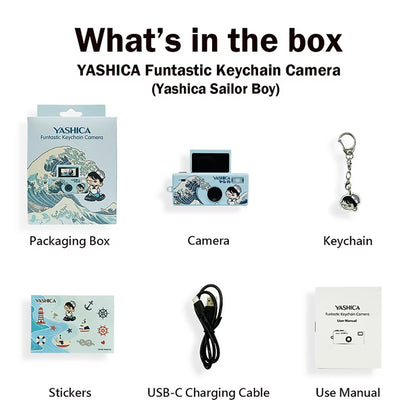 YASHICA Funtastic Keychain Camera (Sailor Boy)