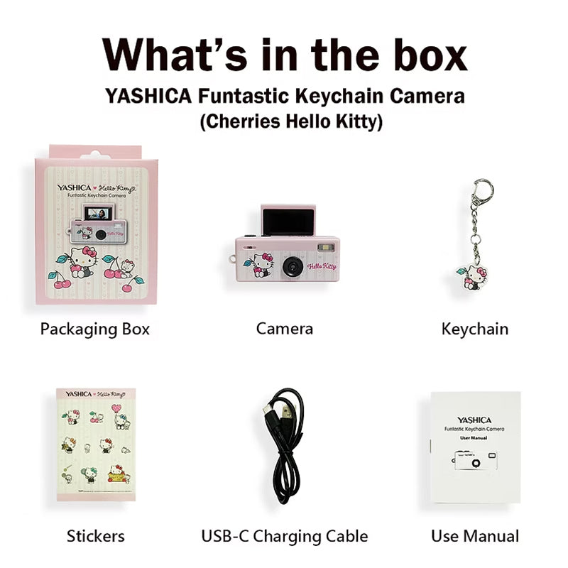 YASHICA x Hello Kitty Funtastic Keychain Camera (Cherries Hello Kitty)