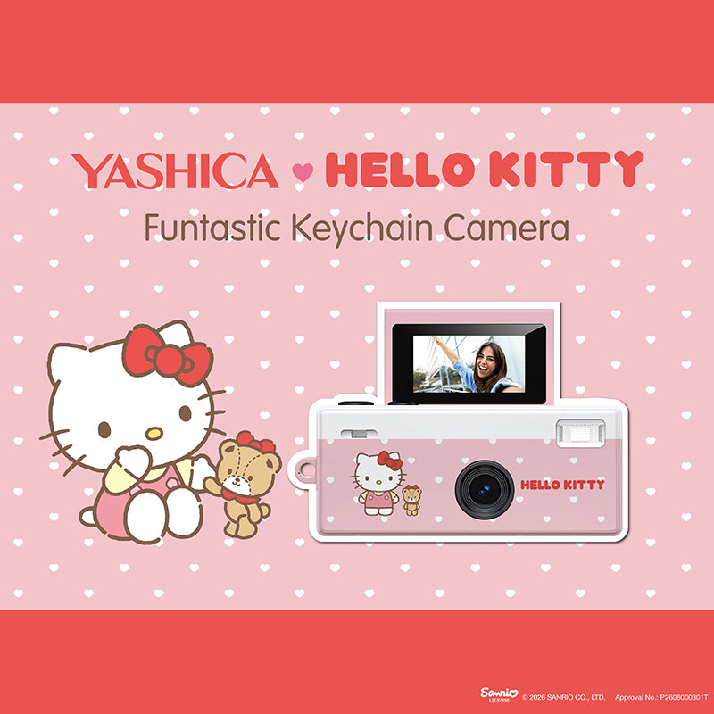 YASHICA x Hello Kitty Funtastic Keychain Camera (Polka Dot Edition)