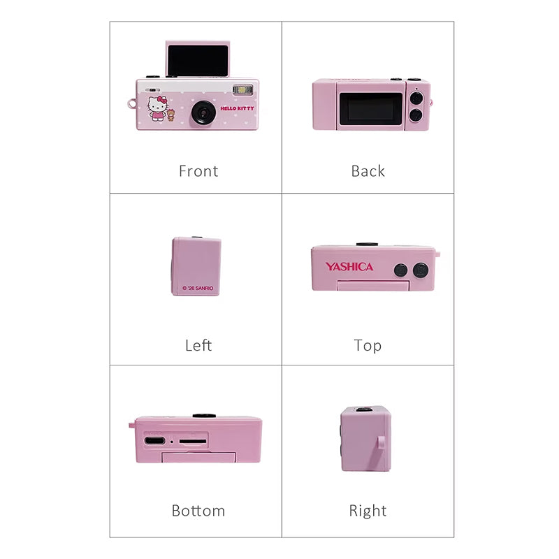 YASHICA x Hello Kitty Funtastic Keychain Camera (Polka Dot Edition)