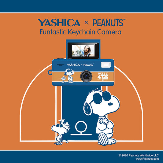 YASHICA x Peanuts Funtastic Keychain Camera (Basketball Snoopy)