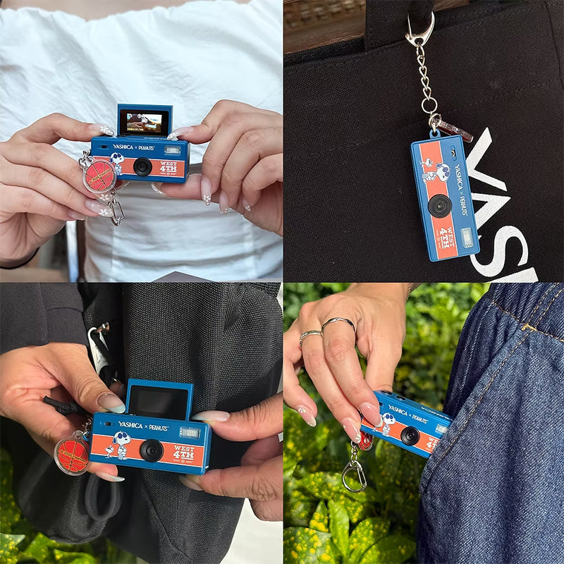 YASHICA x Peanuts Funtastic Keychain Camera (Basketball Snoopy)