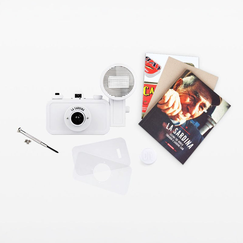 Lomography La Sardina 35mm film Camera & Flash DIY