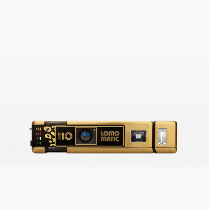Lomography Lomomatic 110 Camera & Flash (Panthera Brass)