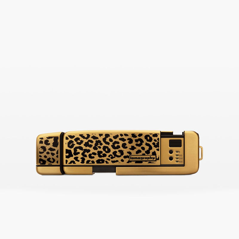 Lomography Lomomatic 110 Camera & Flash (Panthera Brass)