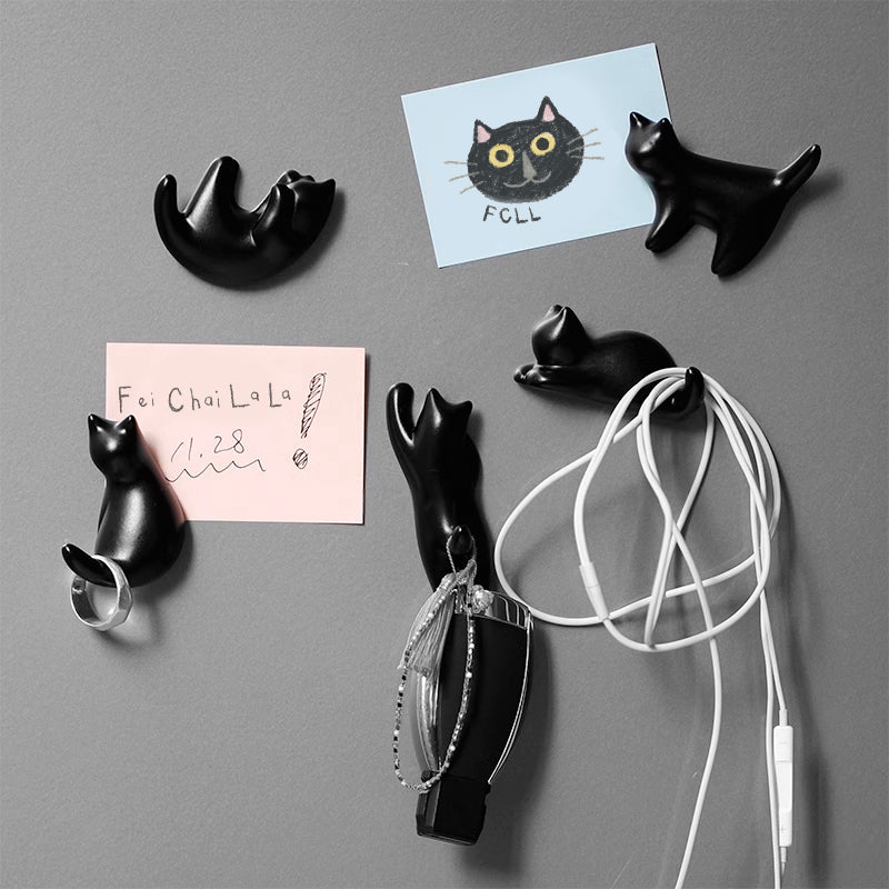 Magnetic Cat Hooks (Set of 5)