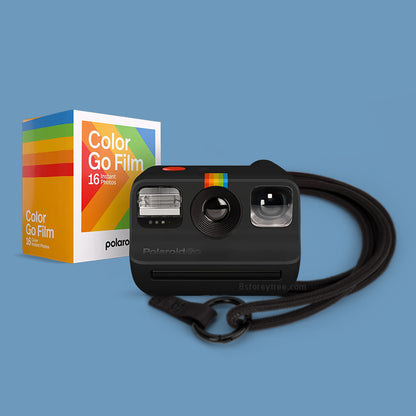 Polaroid Go Instant Camera (Black) - Adjustable Strap Set - 8storeytree