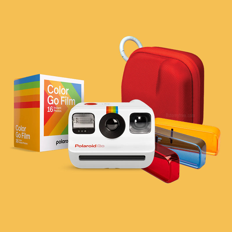 Polaroid GO Camera Bundle with GO Color Film Pack (5-Pack) and Accessory (7  Items)