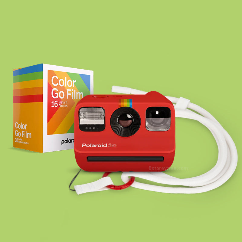 Polaroid Go Instant Camera (Red) - Adjustable Strap Set - 8storeytree