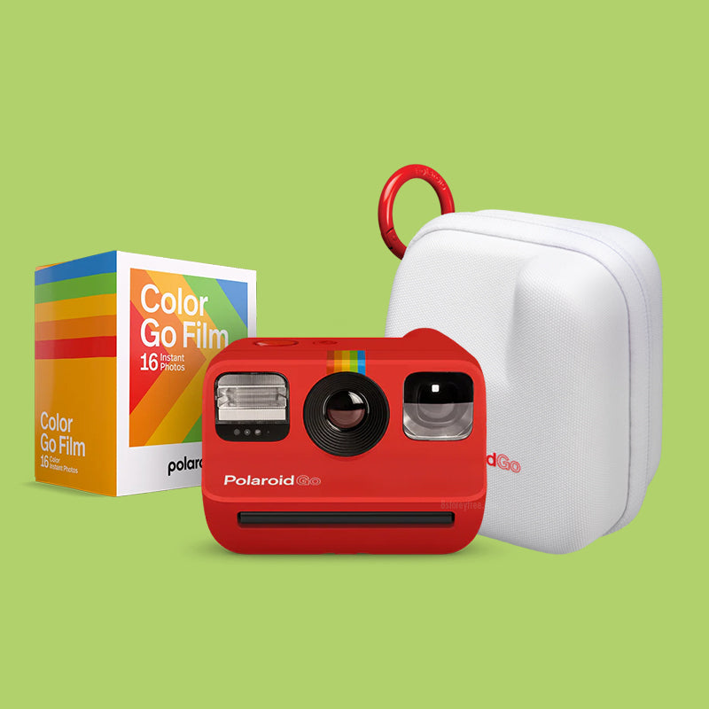 Polaroid Go Instant Camera (Red) - Case Set