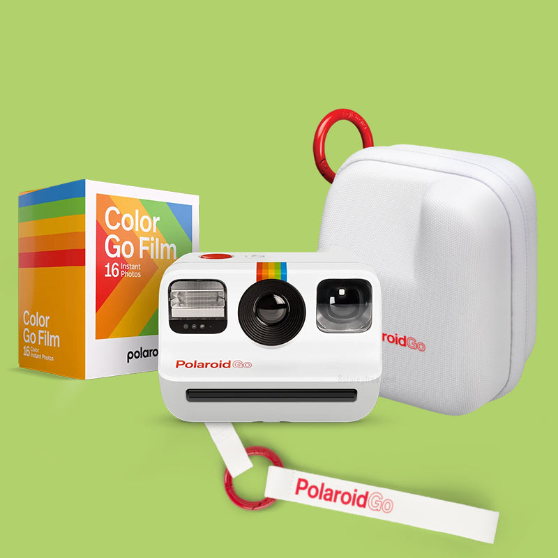 Polaroid Go Instant Camera (White) - Strap & Case Set - 8storeytree