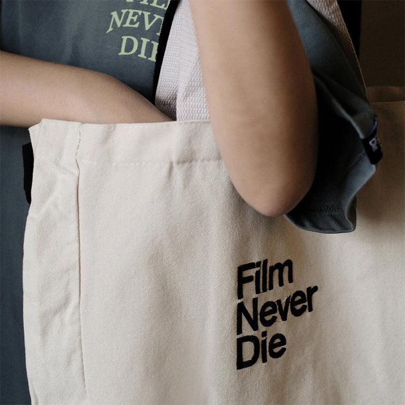 FilmNeverDie Tote Bag with pocket - 8storeytree