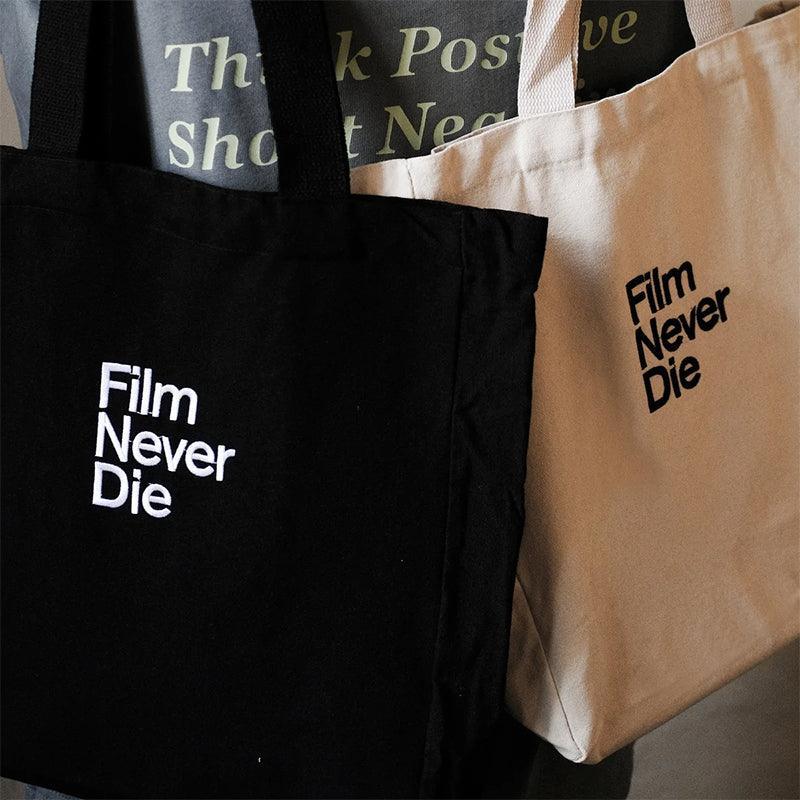 FilmNeverDie Tote Bag with pocket - 8storeytree