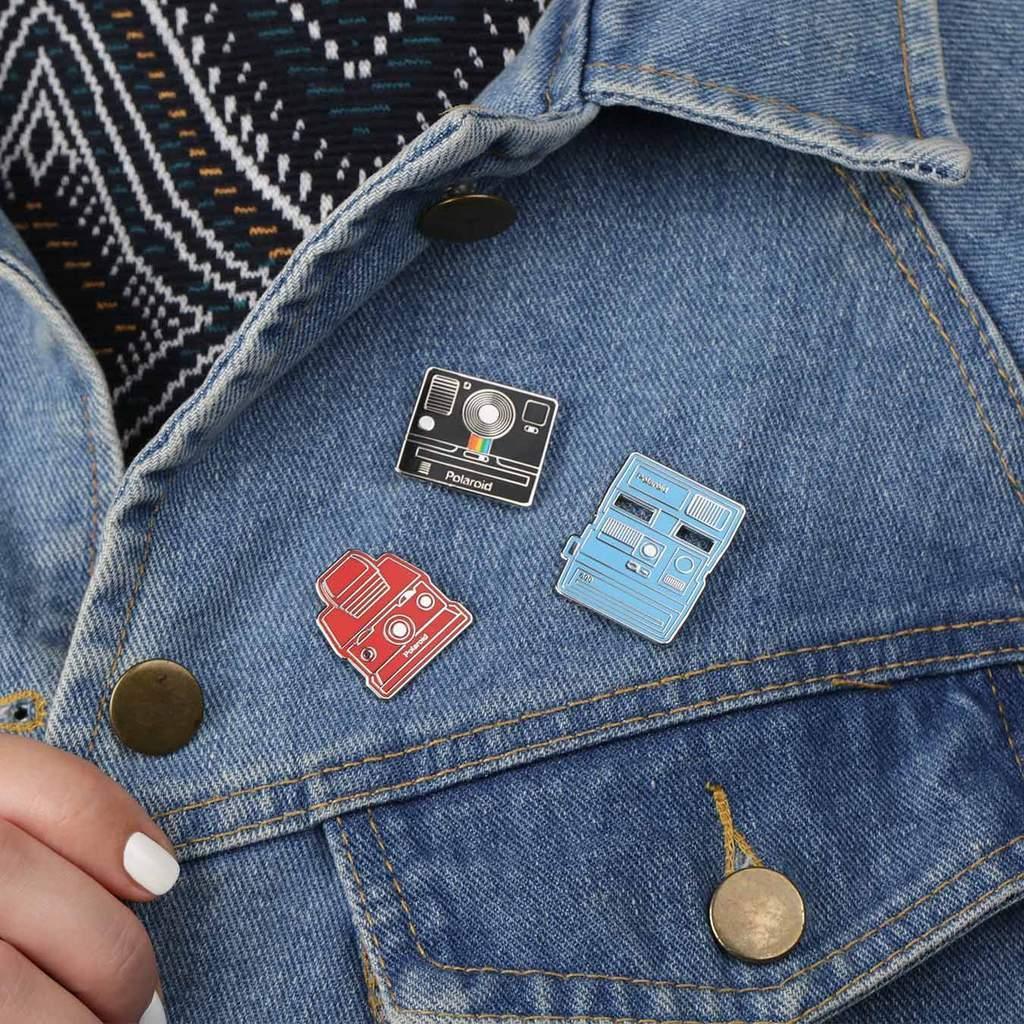 Polaroid Camera Pin Badge - Collector's Kit - 8storeytree
